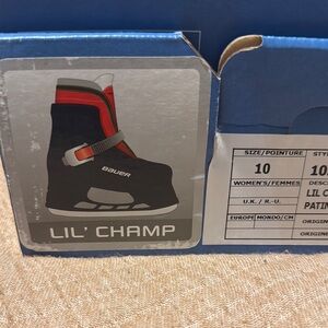 Bauer Lil' Champ Kids Ice Skates s - Blue and Red